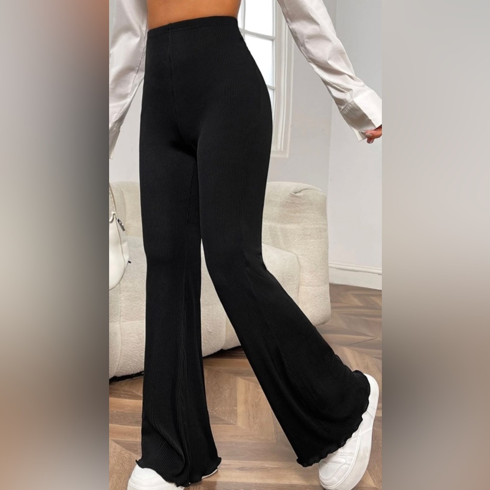 SHEIN EZwear High Waist Flare Leg Pants